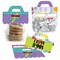 Big Dot of Happiness 90's Throwback DIY 1990s Party Clear Goodie Favor Bag Labels Candy Bags with Toppers Set of 24
